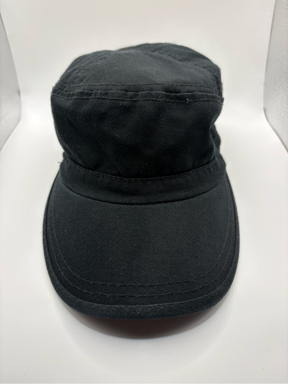 AT&T Fiber Black Military Cadet Cap Apollo USA Adjustable Promo Hat OSFA